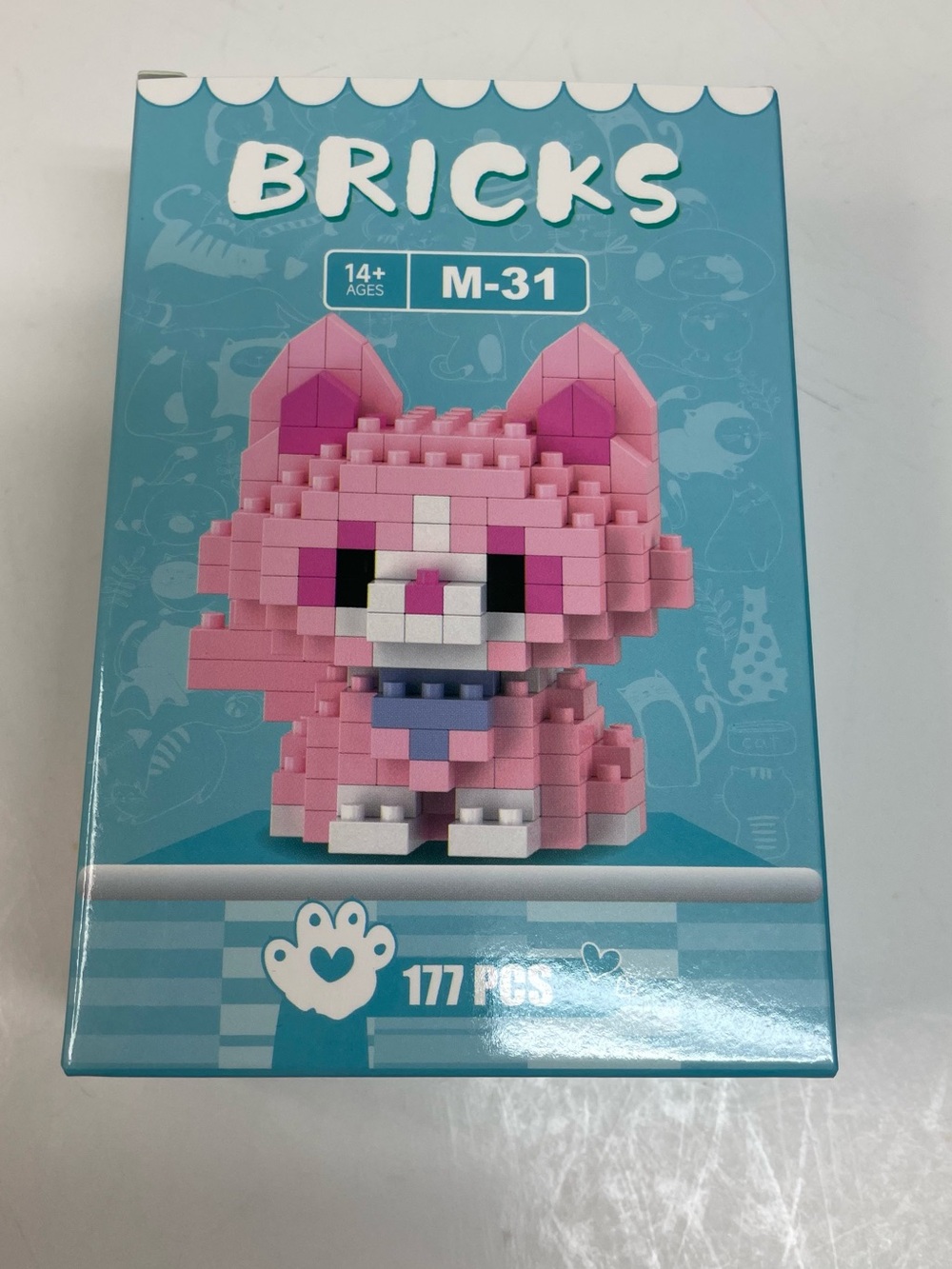 Bricks M-31 Pink Cat Building Set - Ages 14+ NWT